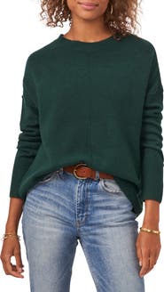 Vince Camuto Exposed Seam Crewneck Sweater