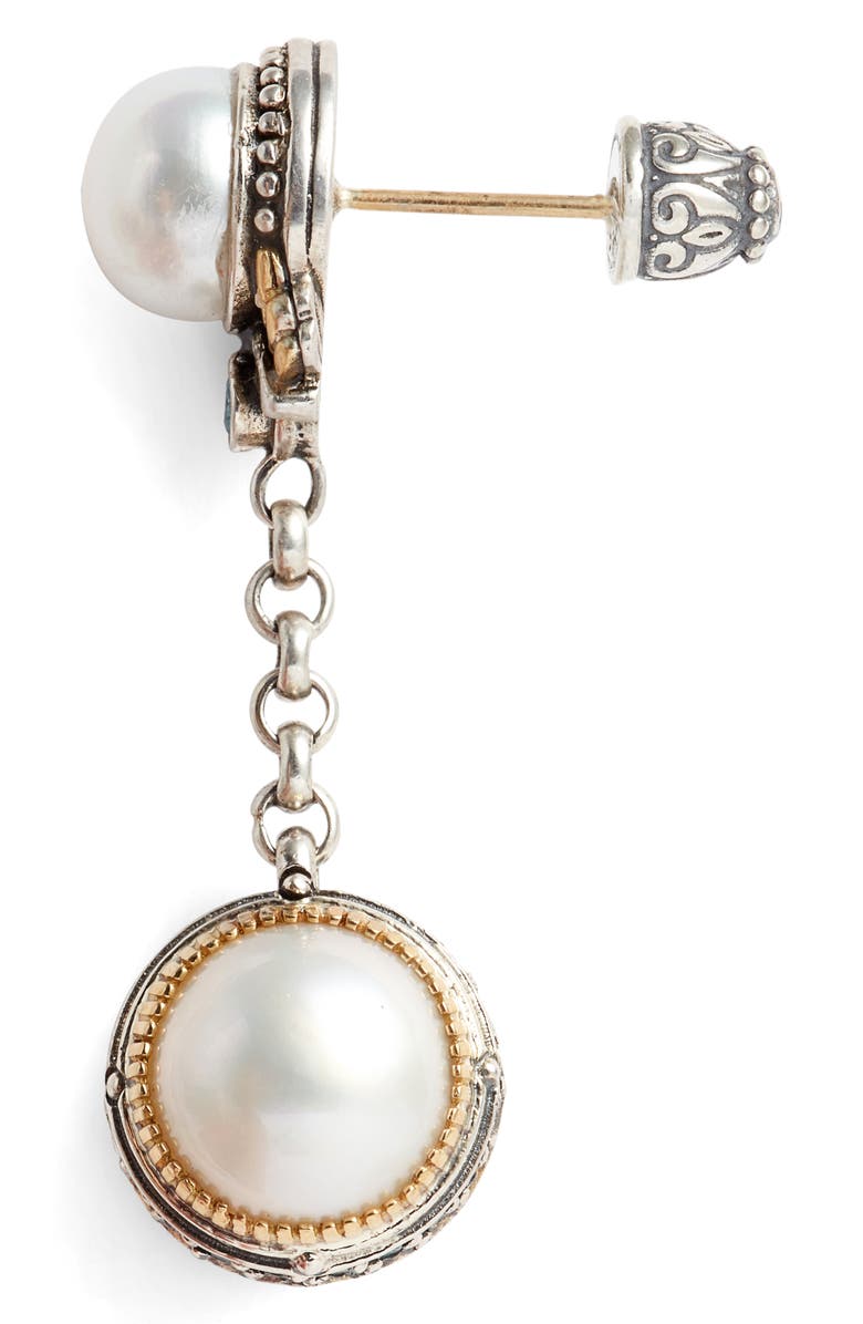 Konstantino Thalia Double Pearl Chain Earrings, Alternate, color, 