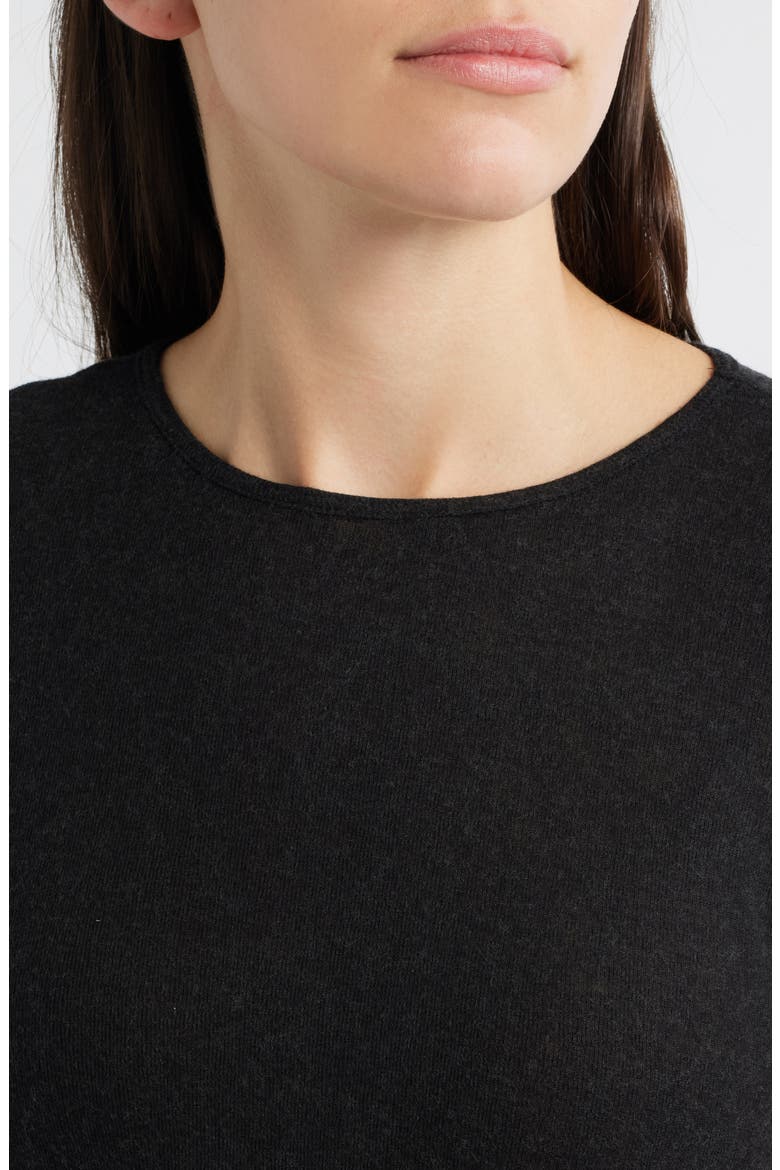 Basic Wool Blend T-Shirt, Alternate, color, BLACK