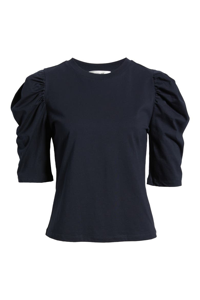 The Drape Puff Sleeve Organic Cotton Top (Women) | Nordstrom