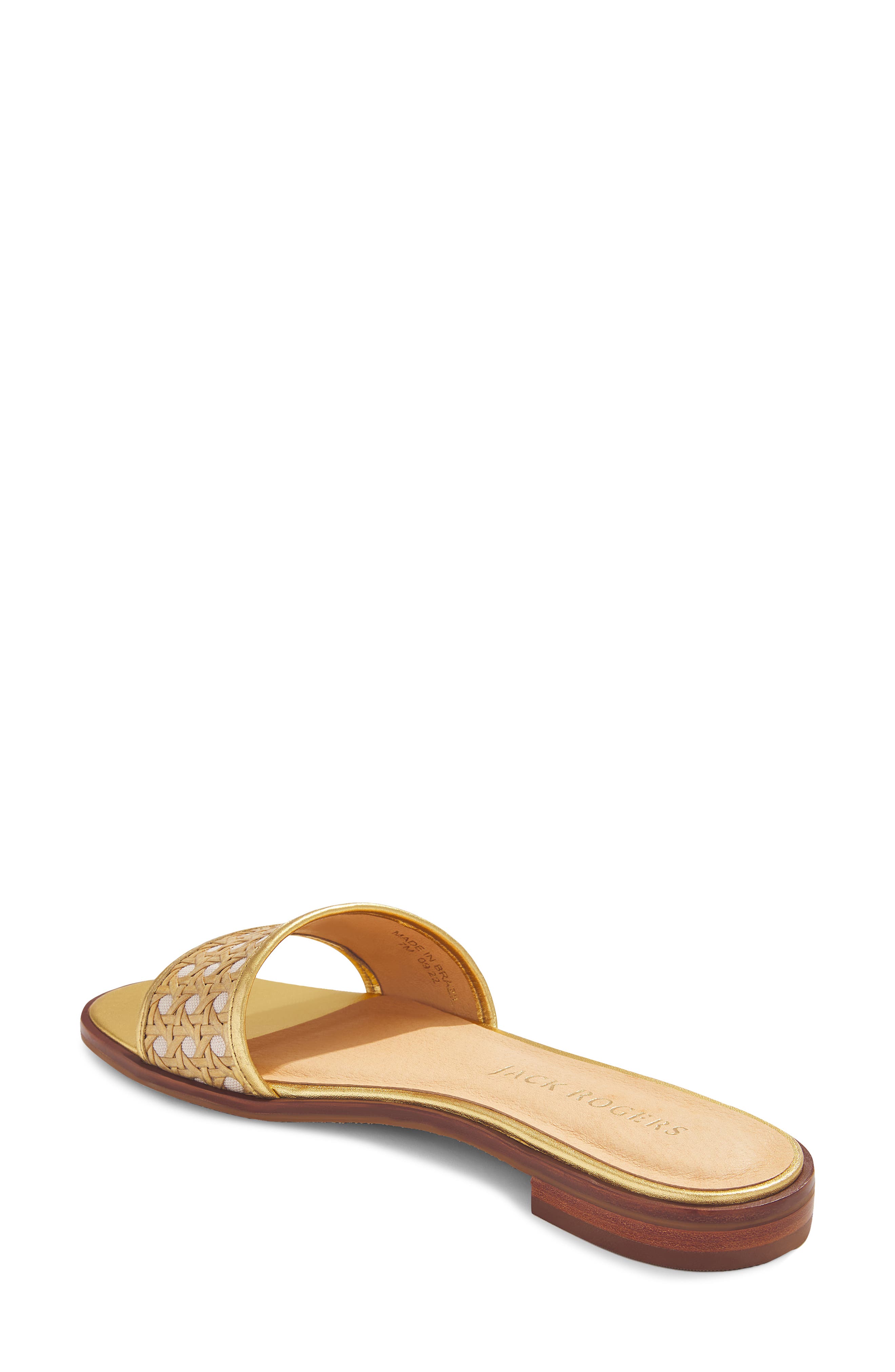 Merrain Slide Sandal, Alternate, color, GOLD