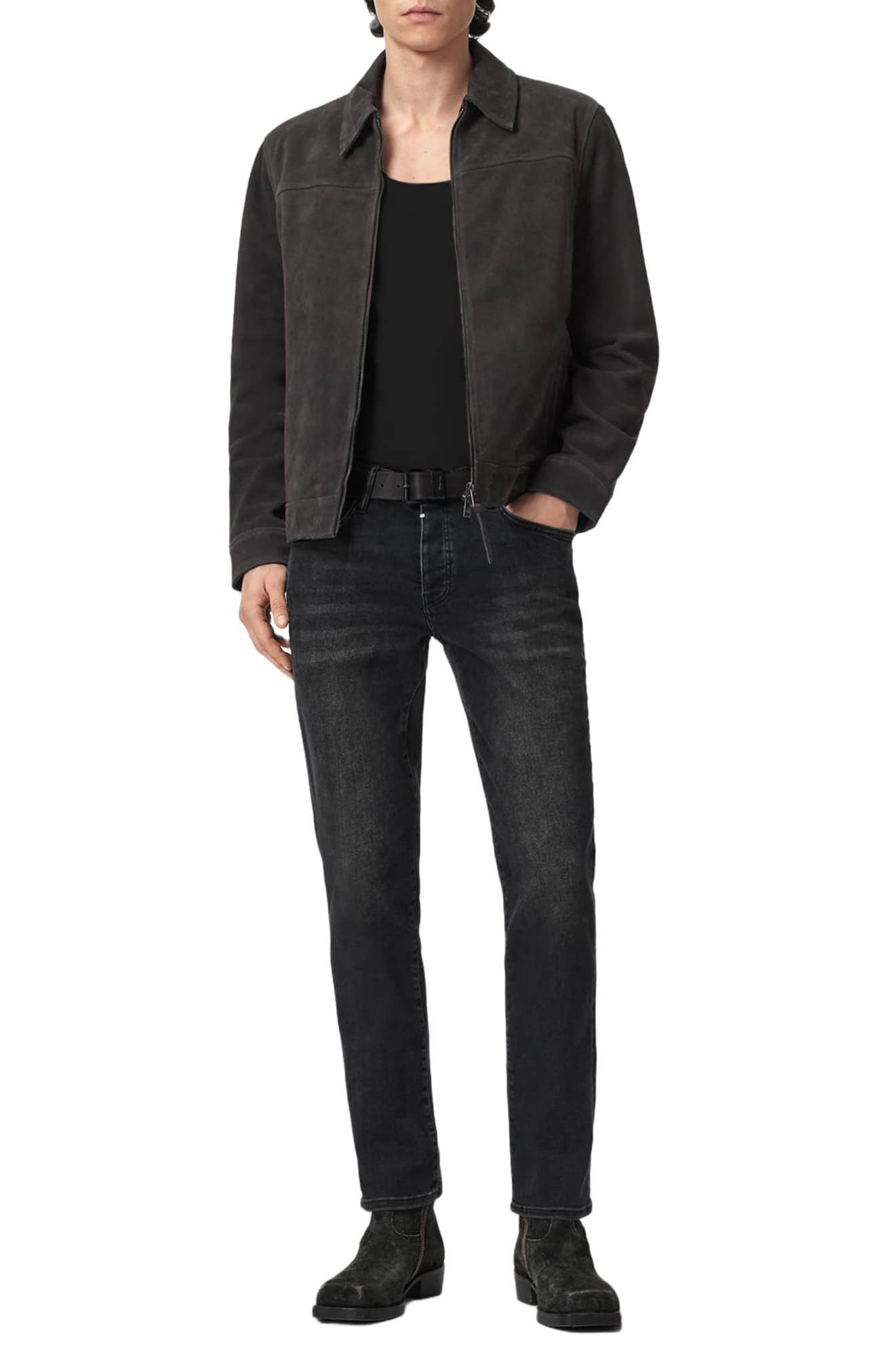 AllSaints Rhone Suede Jacket — фото 7