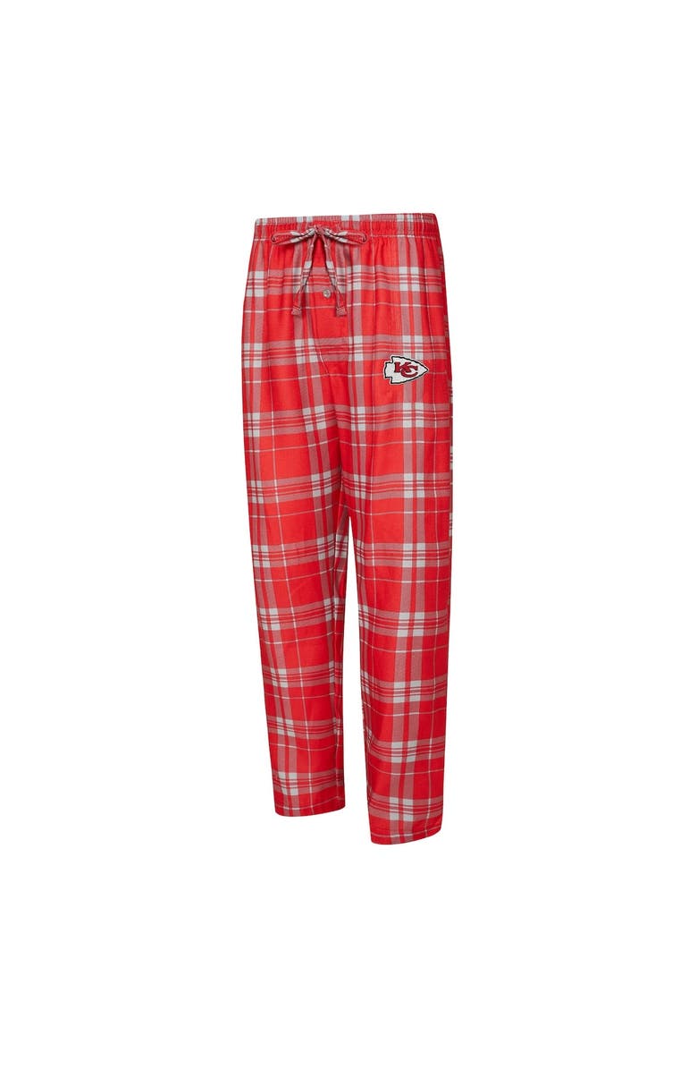 CONCEPTS SPORT Men
s Concepts Sport Red/Heather Gray Kansas City Chiefs Regulate Long Sleeve T-Shirt and Plaid Pant Set, Alternate, color, Red