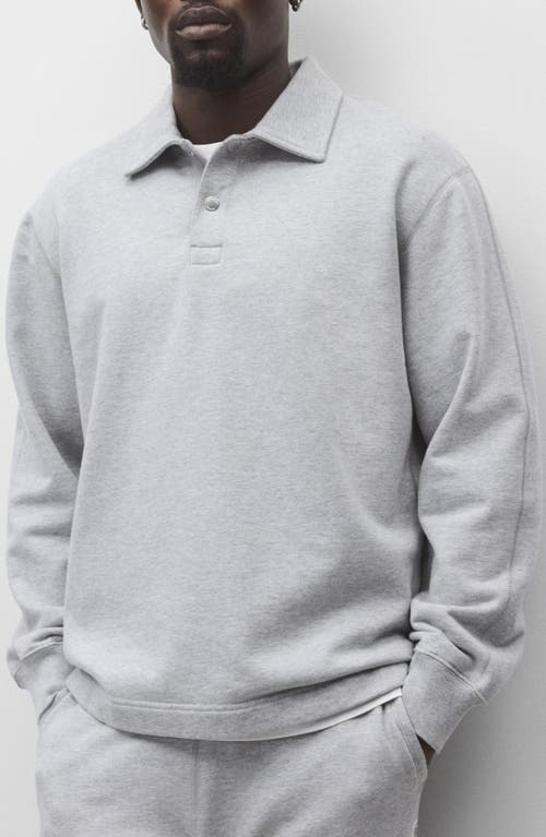 Reigning Champ Midweight Terry Rugby Sweatshirt In Blue