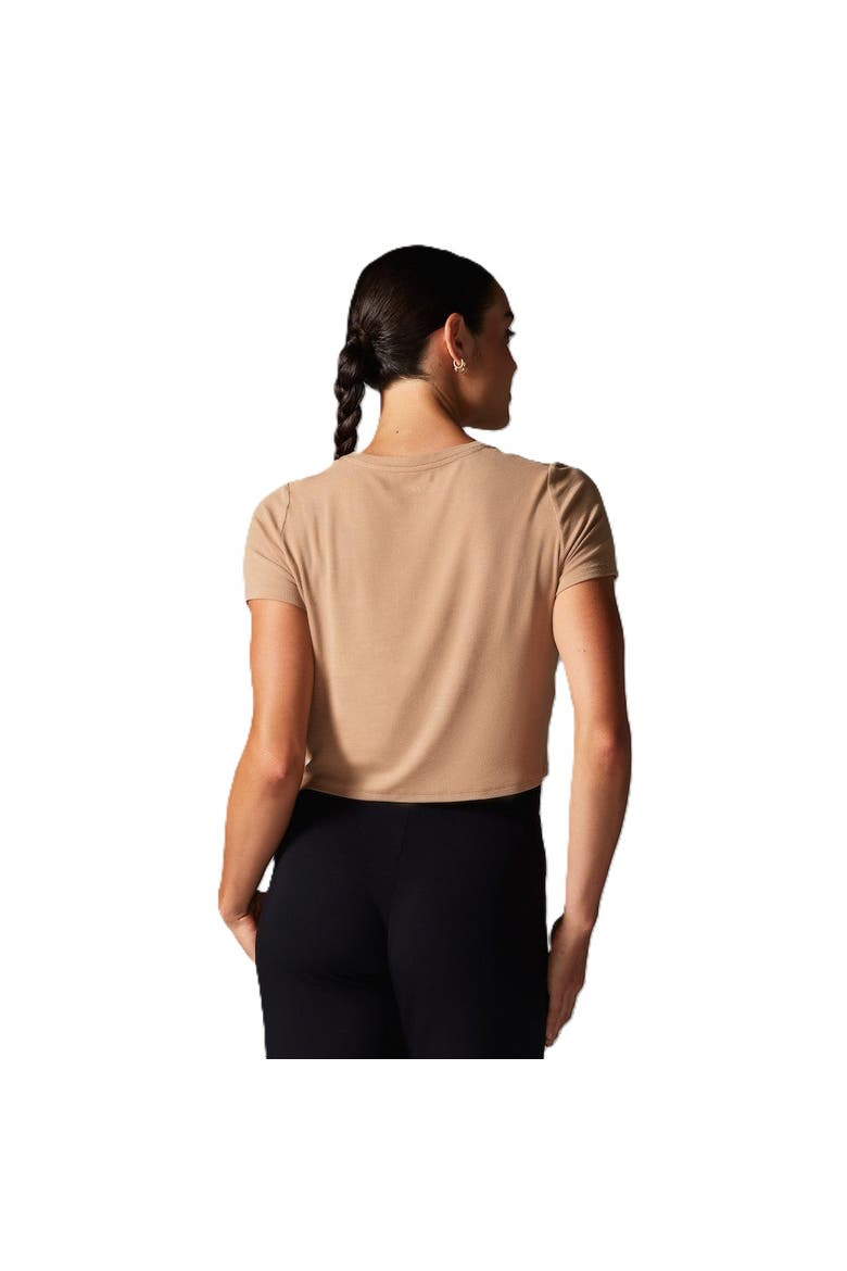 Ribbed Tee, Alternate, color, CAMEL