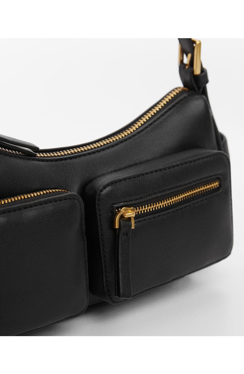 MANGO Faux Leather Shoulder Bag, Alternate, color,