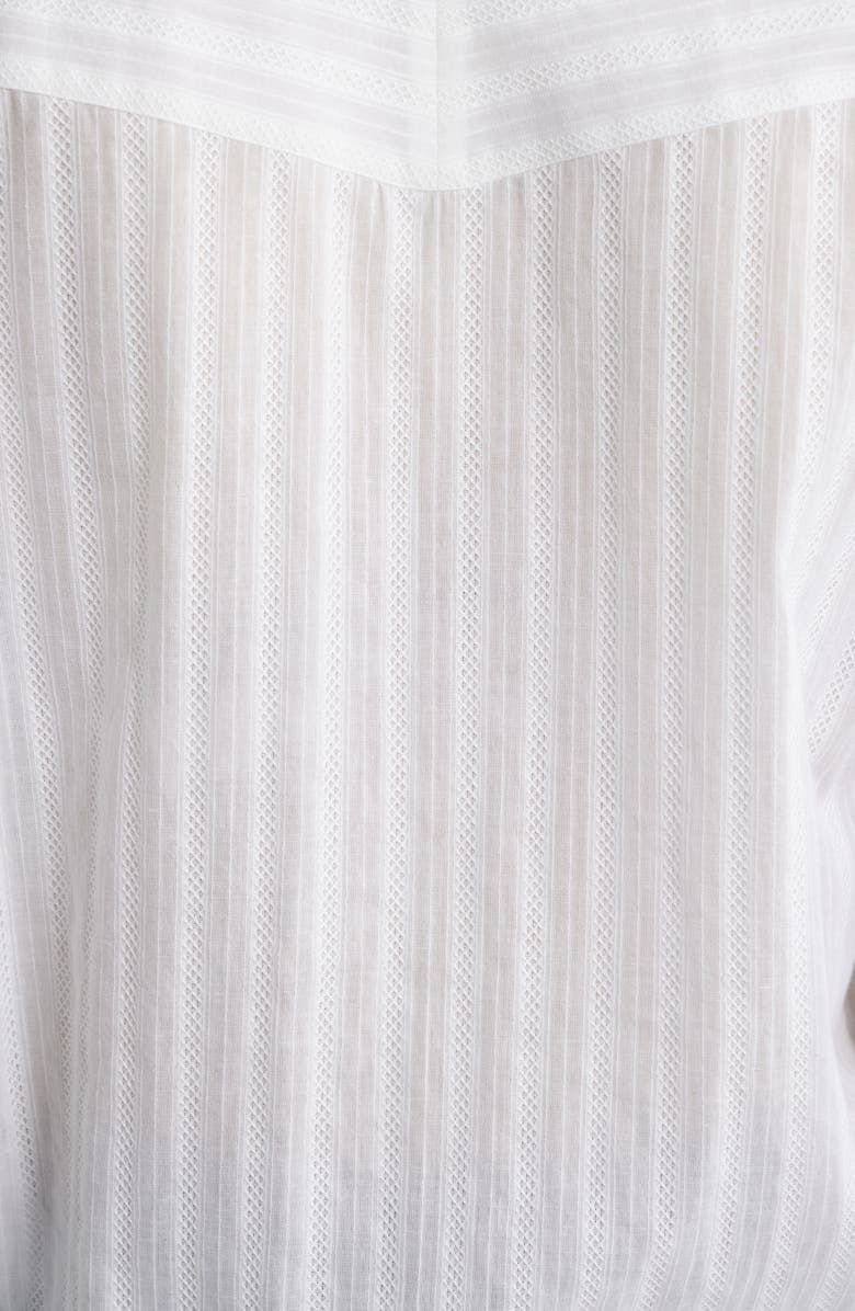 BOSS Orange Bilmant Embroidered Stripe Cotton Muslin Button-Up Shirt, Alternate, color,