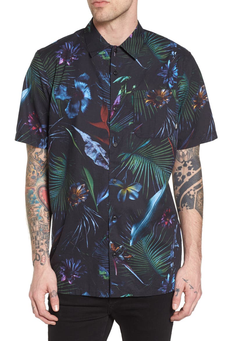Neo Jungle Short Sleeve Shirt, Main, color, NEO JUNGLE