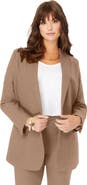 Roaman's Plus Size Bendover Blazer