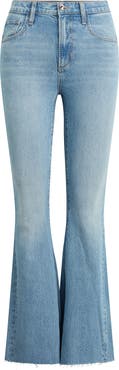 Favorite Daughter The Valentina Shortie Frayed High Waist Flare Jeans