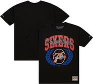 Mitchell & Ness Men's Mitchell & Ness Black Philadelphia 76ers NBA x Michelob Ultra Rewind II T-Shirt