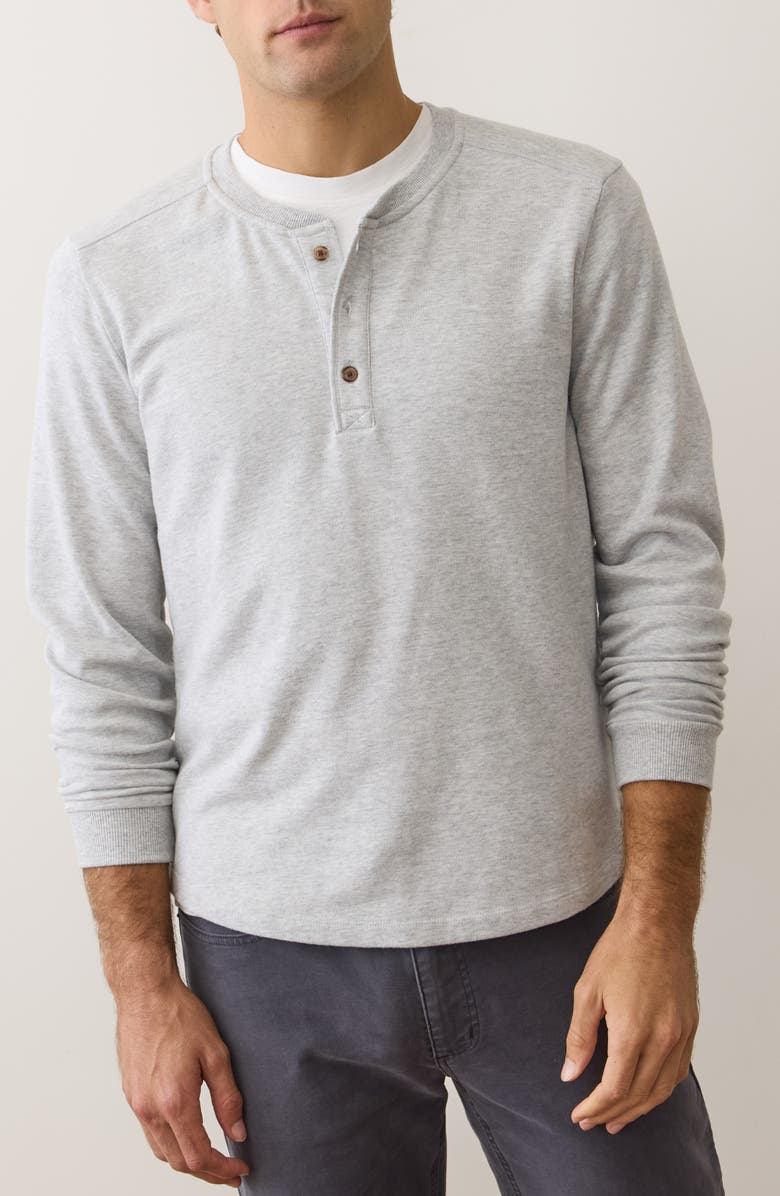 Marine Layer Pacifica Stretch Henley, Main, color, Light Grey