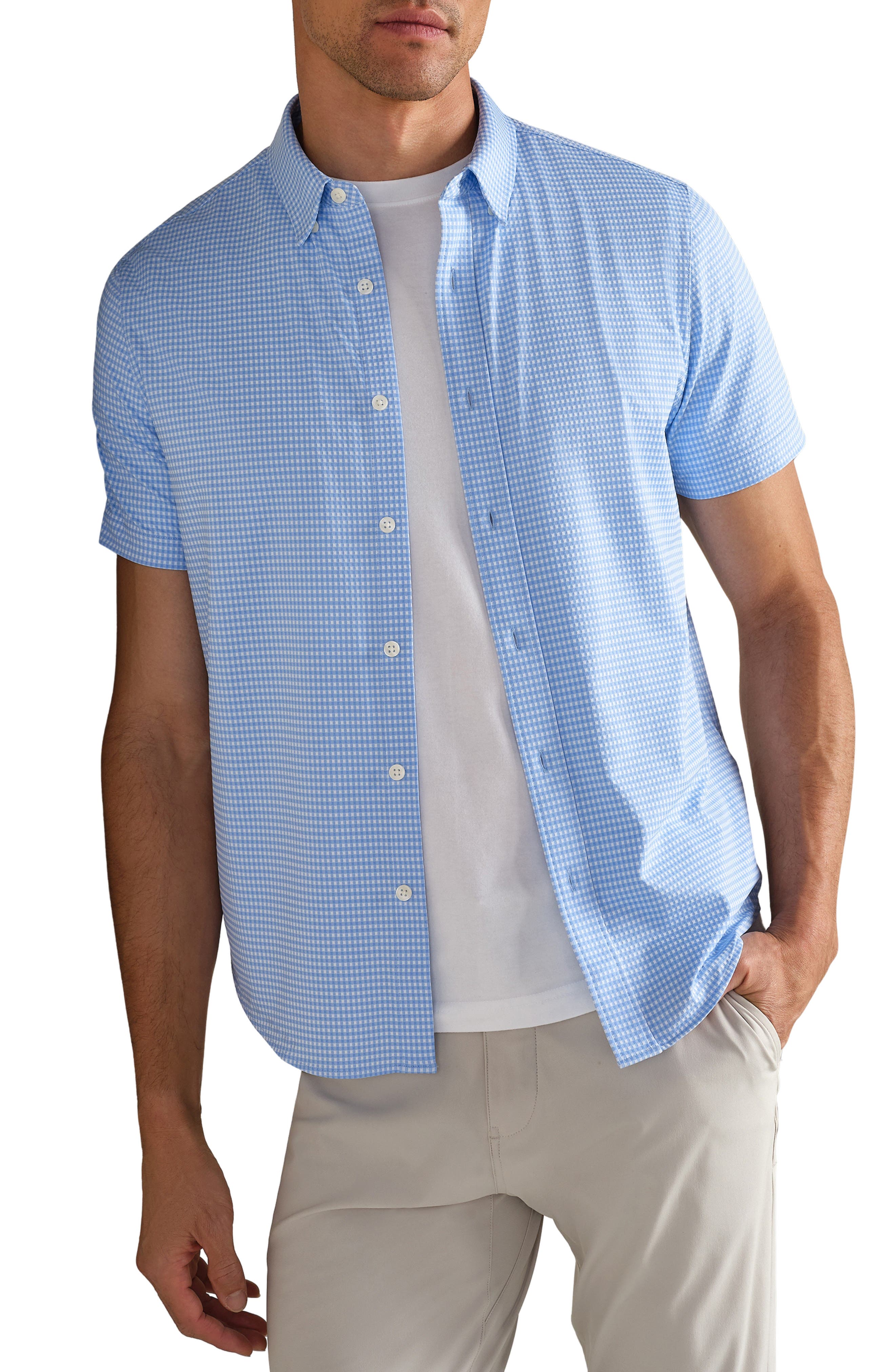 Commuter Short Sleeve Button-Up Shirt