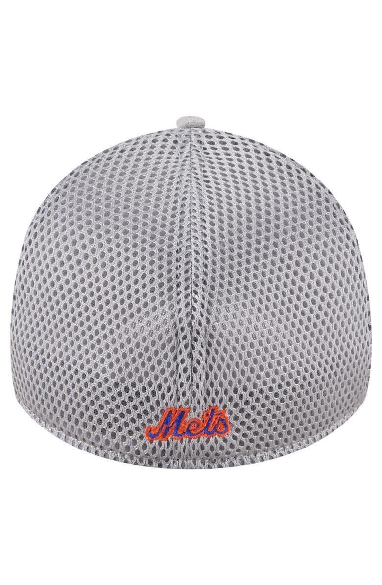 New Era Men's New Era Gray New York Mets Visor Paint Splatter 39THIRTY Flex Hat, Alternate, color, Gray