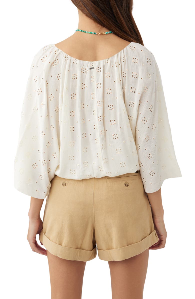 O'Neill Inda Eyelet Crop Top, Alternate, color, 