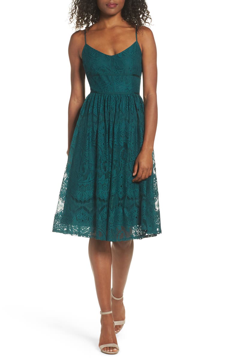 BB Dakota by Steve Madden BB Dakota Galena Fit & Flare Dress, Main, color,