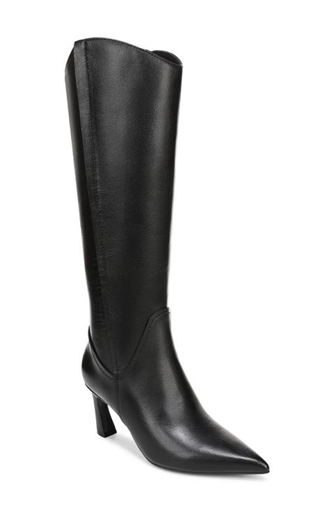 Emily Pointed Toe Knee High Boot (Women) (Narro, Regular, Wide & Extrawide Calf)