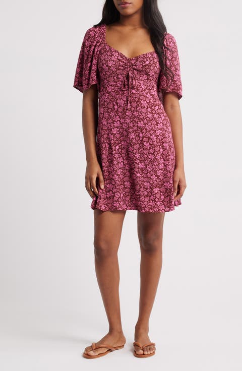 Beach Party Flutter Sleeve Minidress
