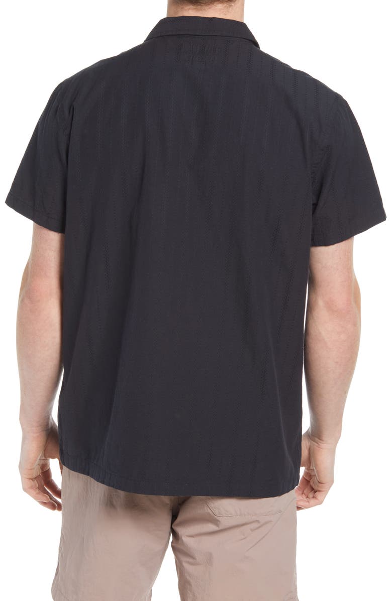 Madewell Textured Stripe Easy Camp Shirt, Alternate, color, 