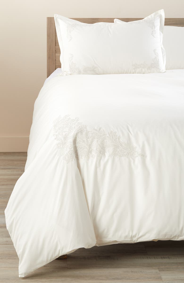 Vera Wang 350 Thread Count Passementerie Duvet Cover, Main, color,