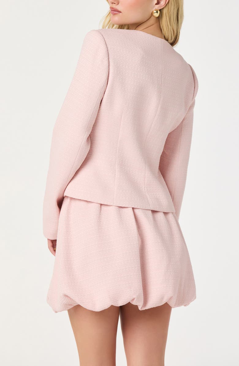 ASTR the Label Tweed Bubble Hem Miniskirt, Alternate, color, Pink