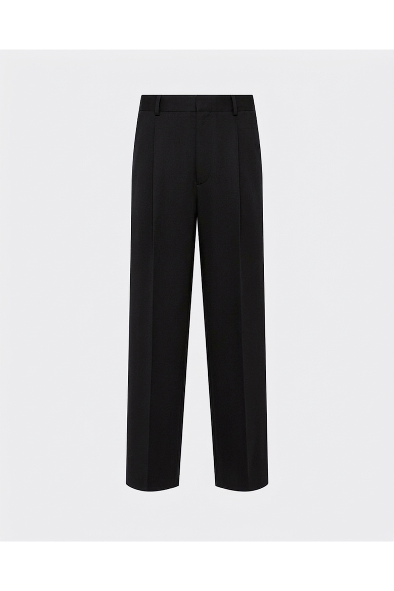 Tailored Pleated Trouser, Main, color, Black
