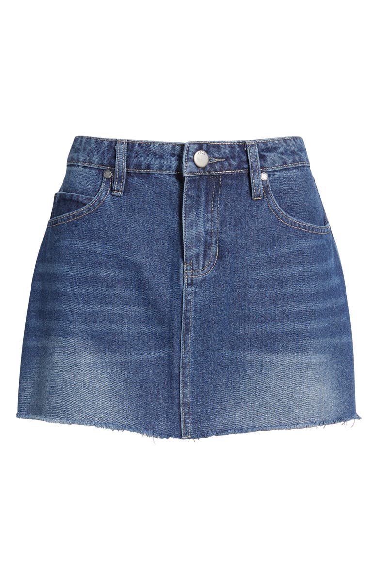 PTCL Ocean Micro Mini Denim Skirt, Alternate, color, Med Indigo