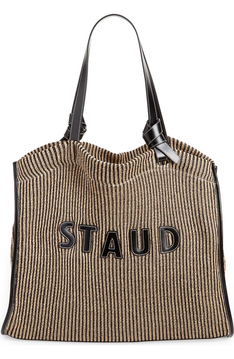 STAUD Cleo Stripe Tote Bag, Main, color,