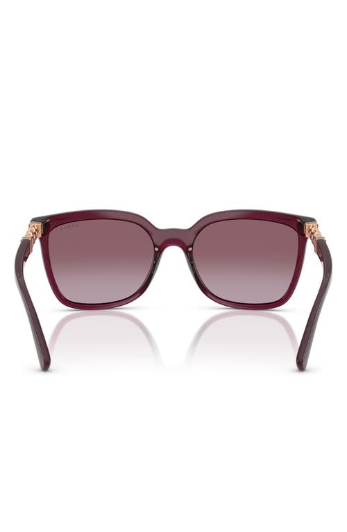 Vogue 55mm Polarized Gradient Square Sunglasses