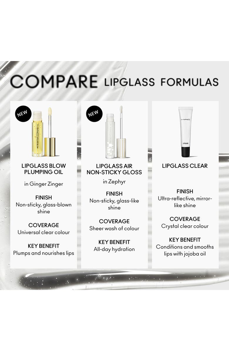 MAC Cosmetics Lipglass Blow Plumping Lip Oil, Alternate, color, Ginger Zinger