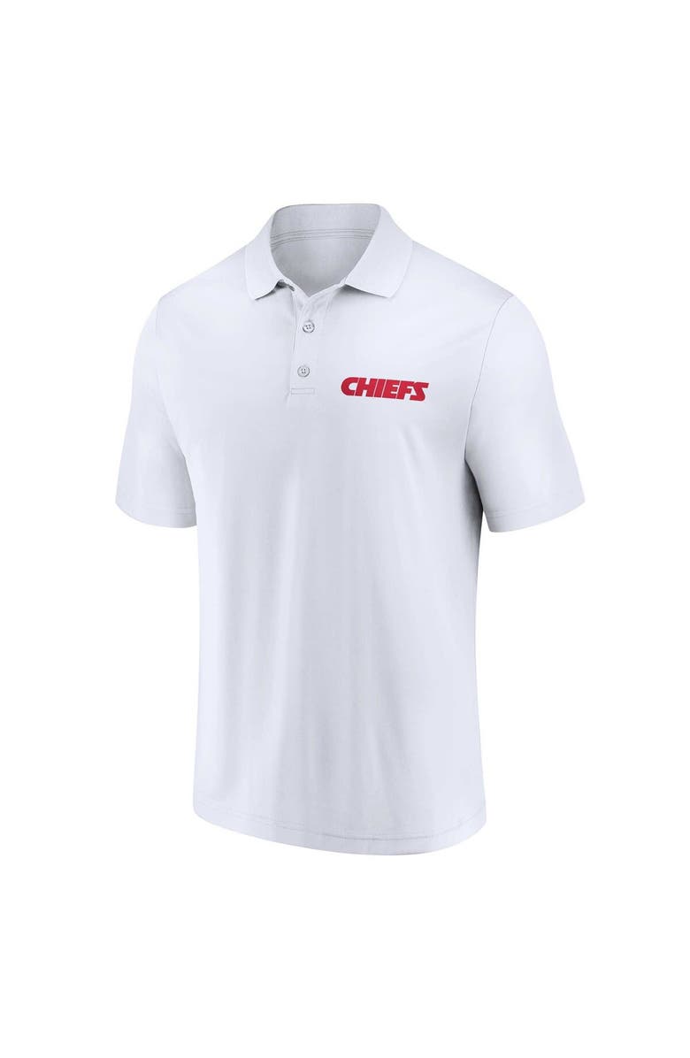 FANATICS Men's Fanatics Branded White/Red Kansas City Chiefs Lockup Two-Pack Polo Set, Alternate, color,
