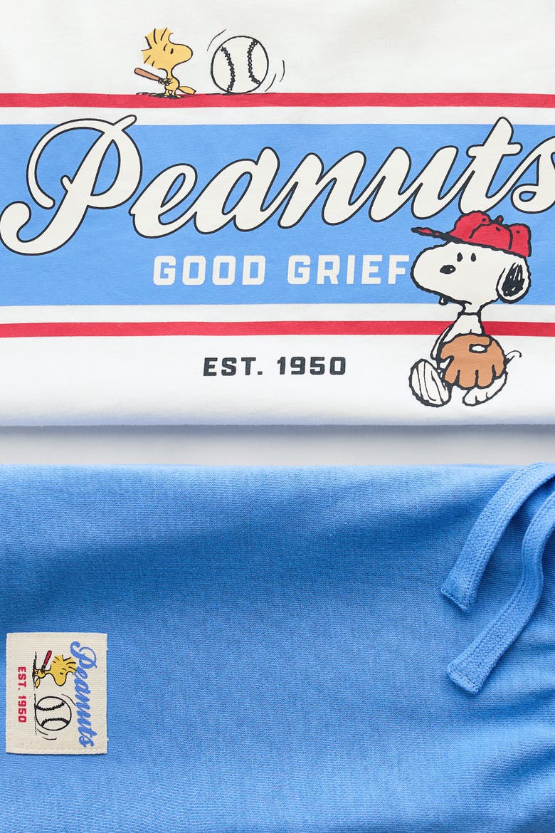 2-piece Printed Set, Alternate, color, White/Snoopy