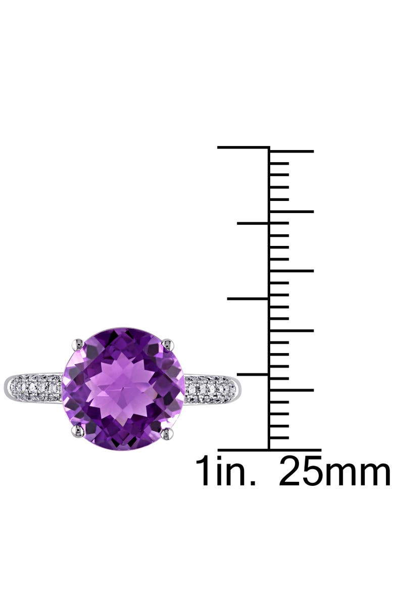 Julianna B. Amethyst & Diamond Solitaire Ring 14k, Alternate, color, Amethyst
