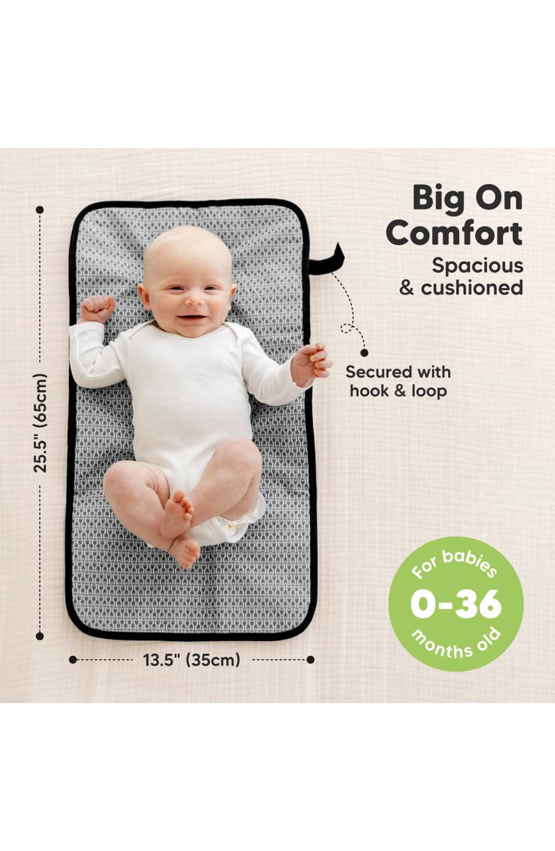 KeaBabies Swift Diaper Changing Pad, Alternate, color, Black Geo
