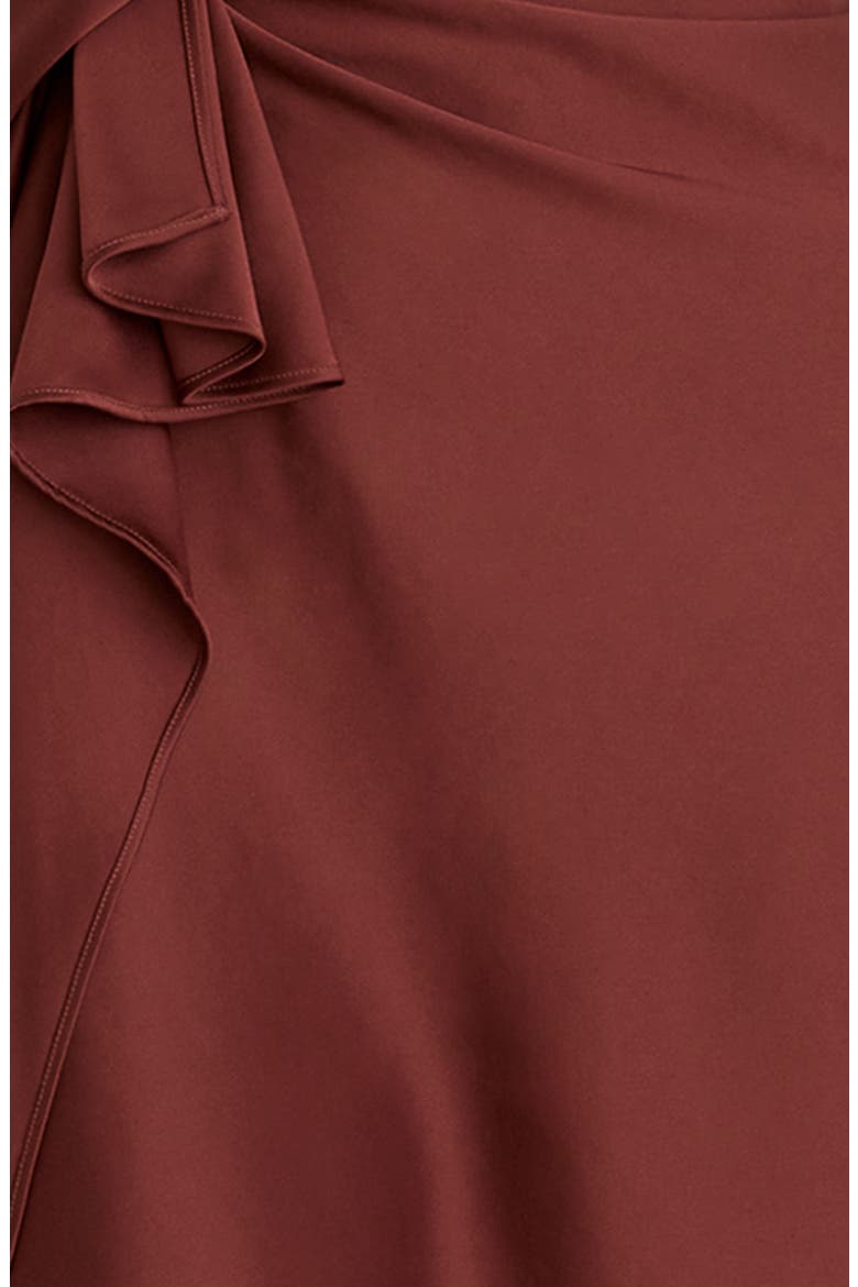 Mabel Ruffled Dress, Alternate, color, RUST ORANGE