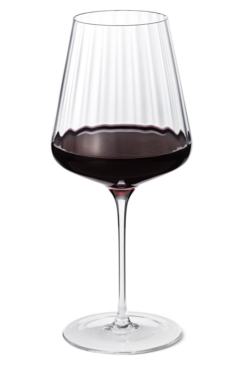 Set of 6 Bern Crystal Red Wine Glasses, Alternate, color, CLEAR