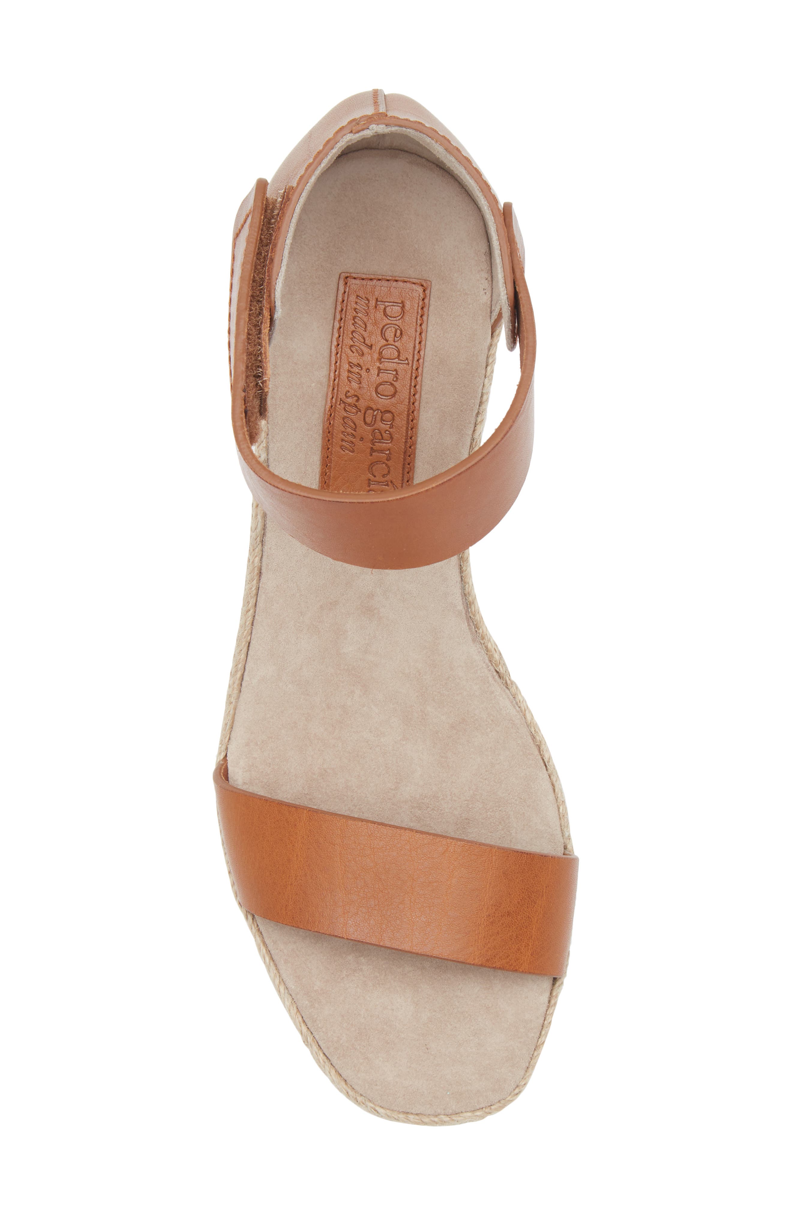 Pedro Garcia Fidelia Wedge Sandal, Alternate, color, Maple Vacchetta