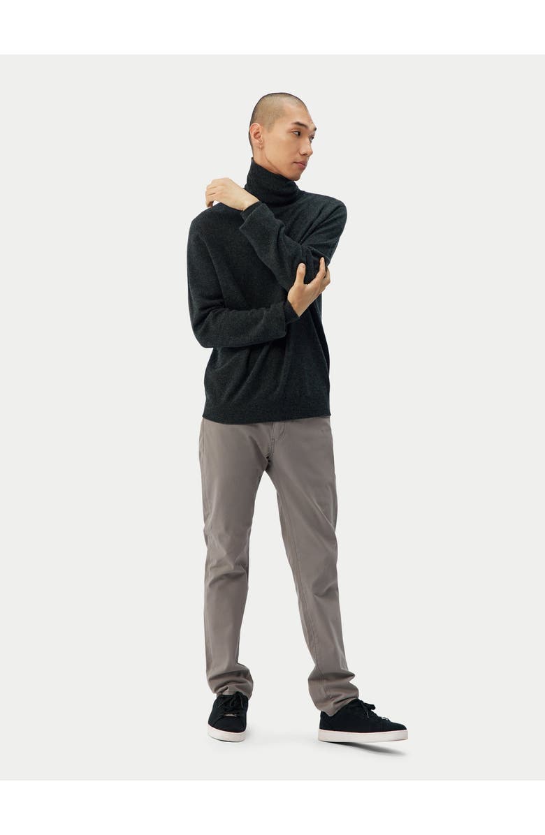 Gobi Cashmere Timeless Turtleneck Cashmere Sweater, Alternate, color, Charcoal