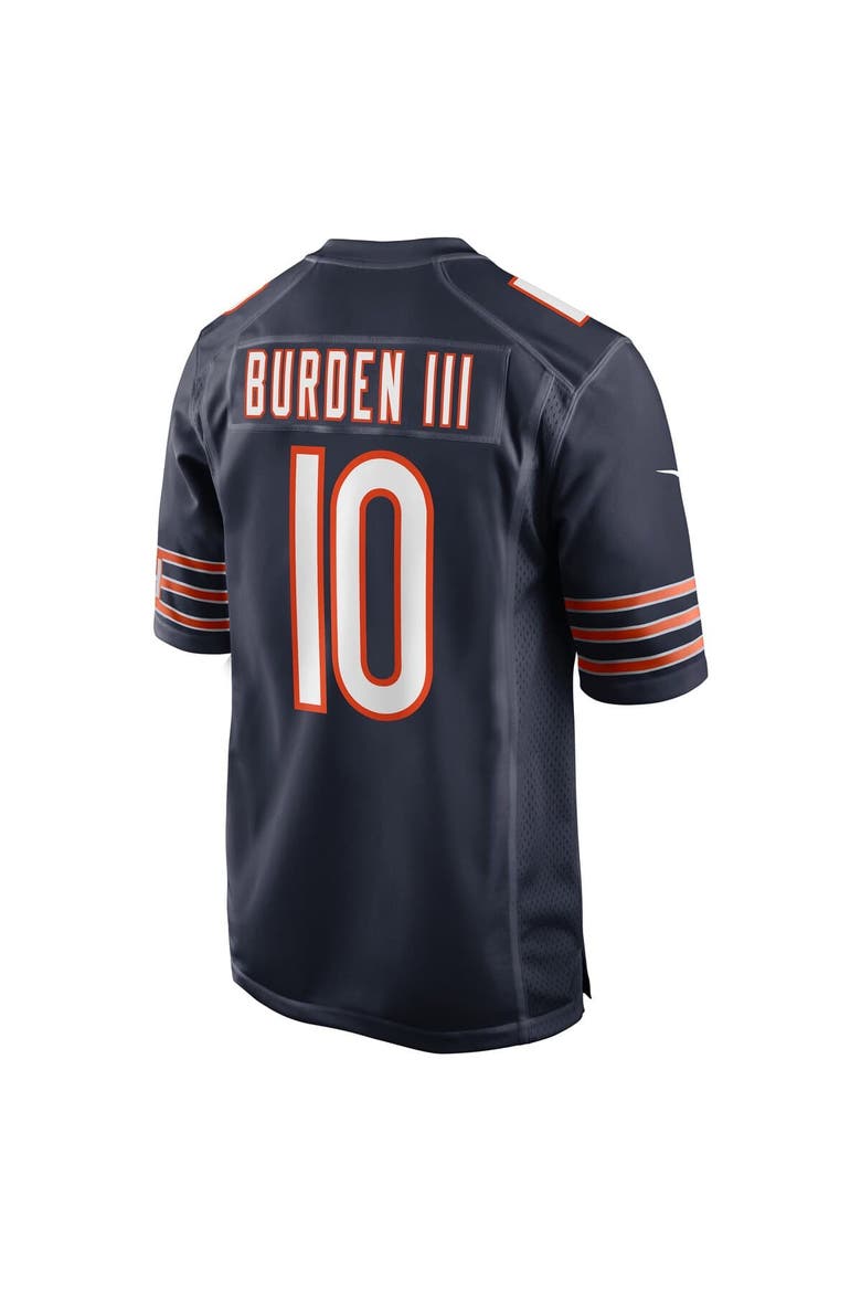 Men's Nike Luther Burden III  Navy Chicago Bears Team Game Jersey, Alternate, color, Navy