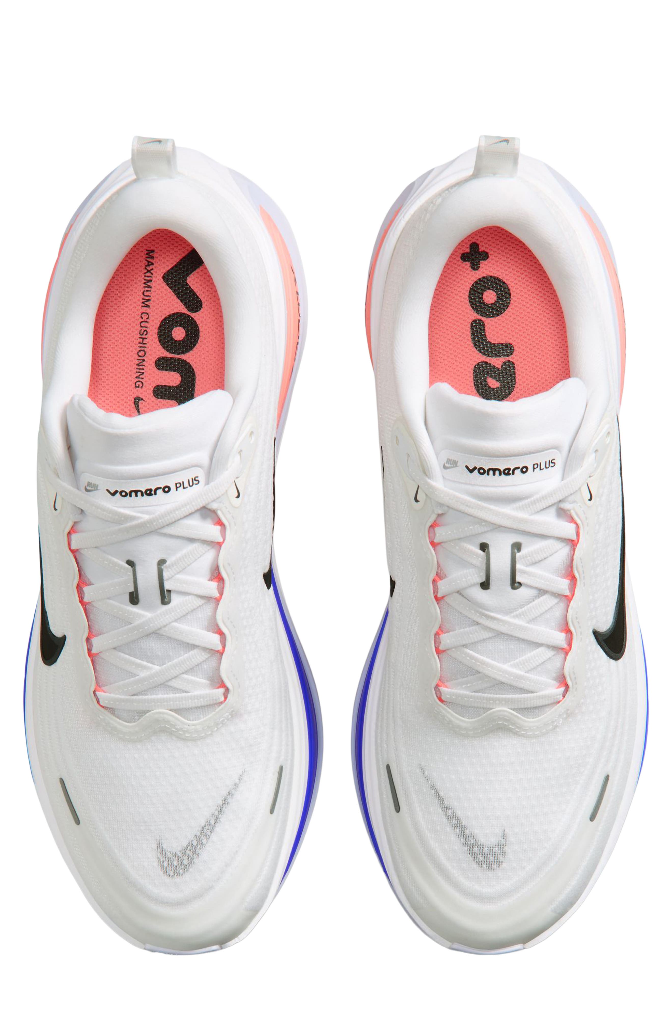 Vomero Plus Running Shoe, Alternate, color, 108 WHITE/BLACK