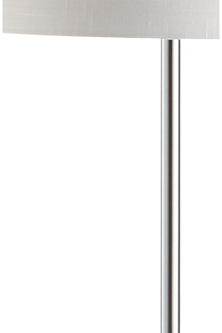 Lincoln 62.5" Marble/Metal LED Floor Lamp, White/Chrome, Alternate, color, Chrome