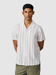 Aubin Abbey Cuban Collar Short Sleeved Shirt