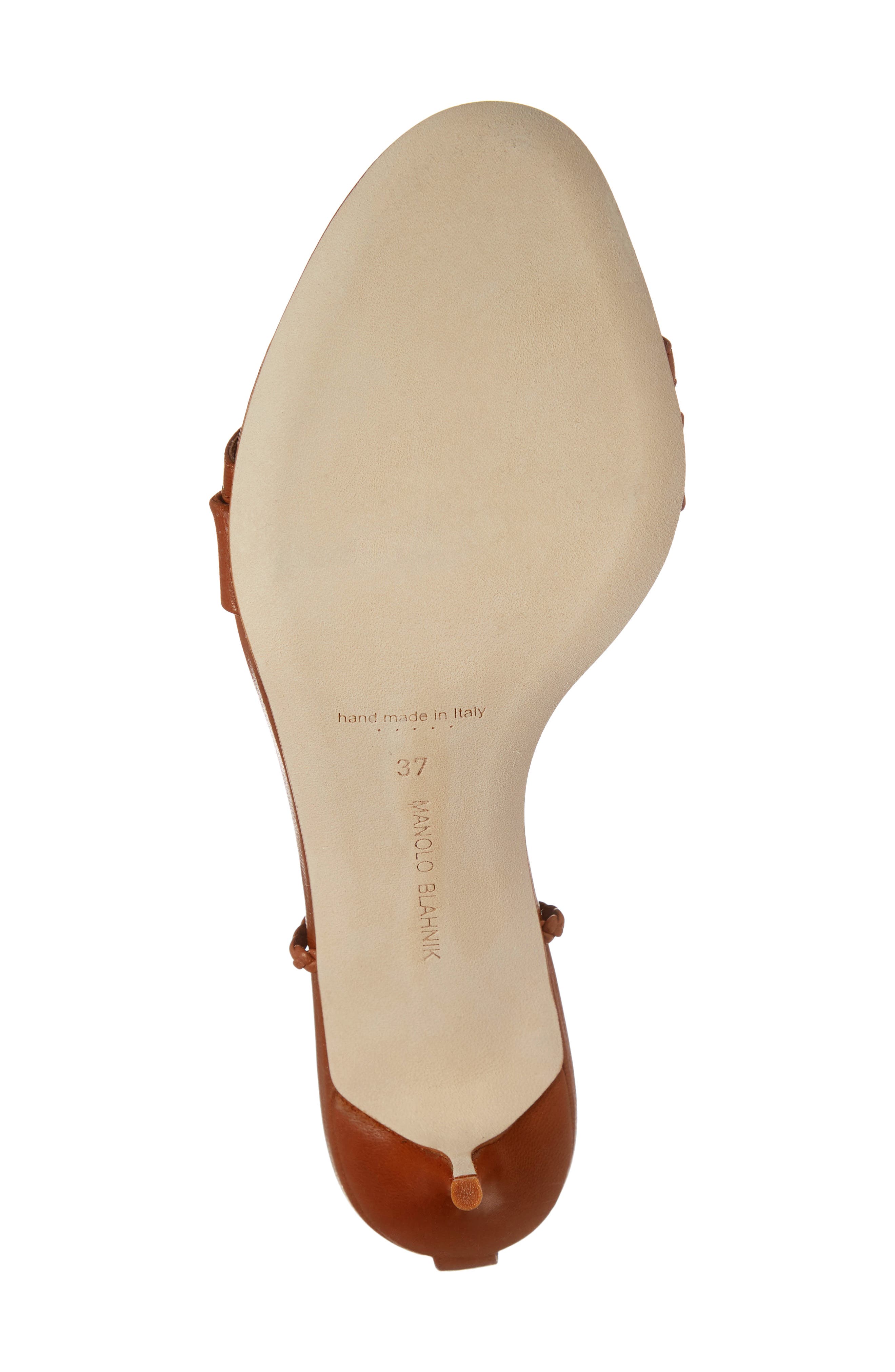 Manolo Blahnik Tor Ankle Wrap Sandal, Alternate, color, 