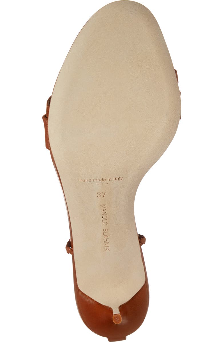 Manolo Blahnik Tor Ankle Wrap Sandal, Alternate, color,