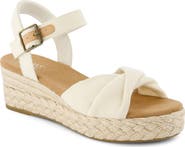TOMS Kinsley Ankle Strap Espadrille Platform Wedge Sandal
