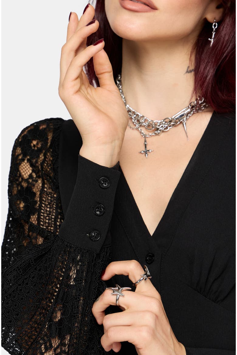 Covenant Midi Dress, Alternate, color, Black