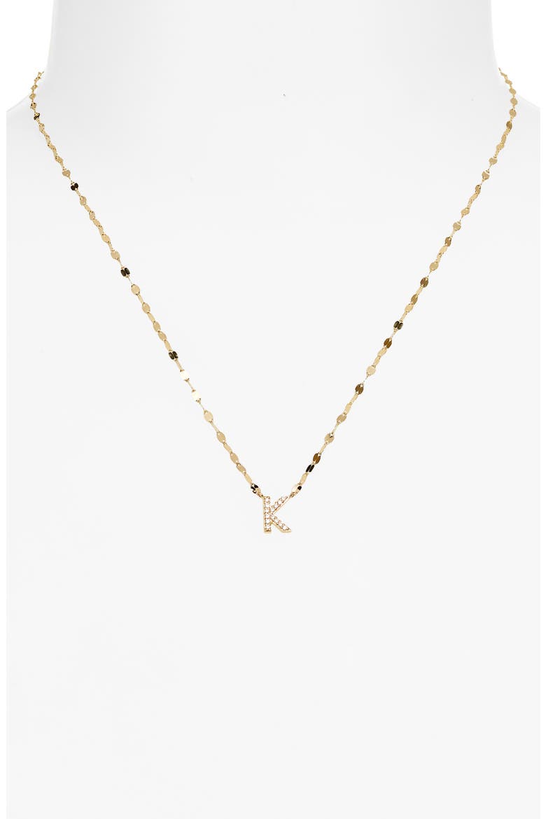 14K Gold Initial Pendant Necklace, Alternate, color, YELLOW GOLD K