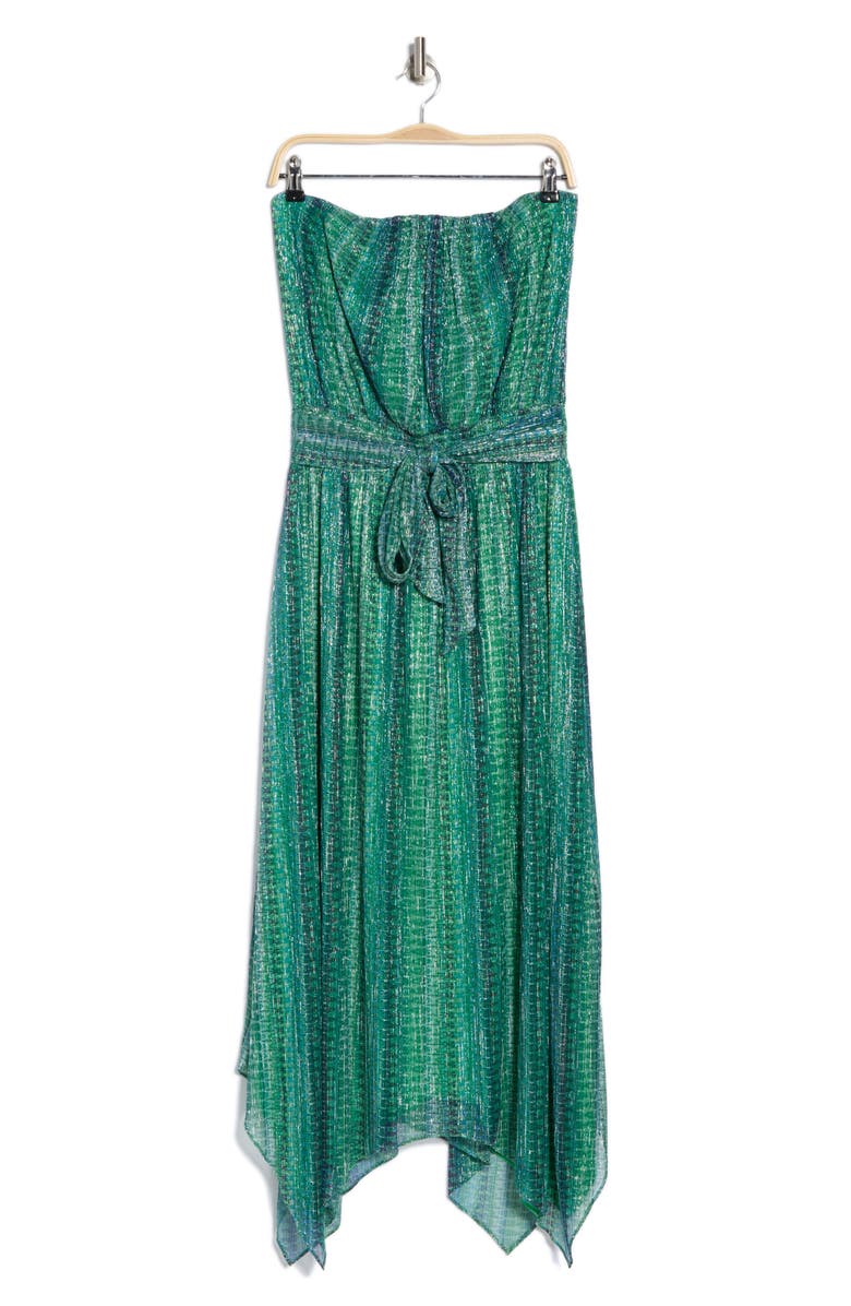 Ramy Brook Luca Strapless Dress, Alternate, color, Meadow Green Waikiki