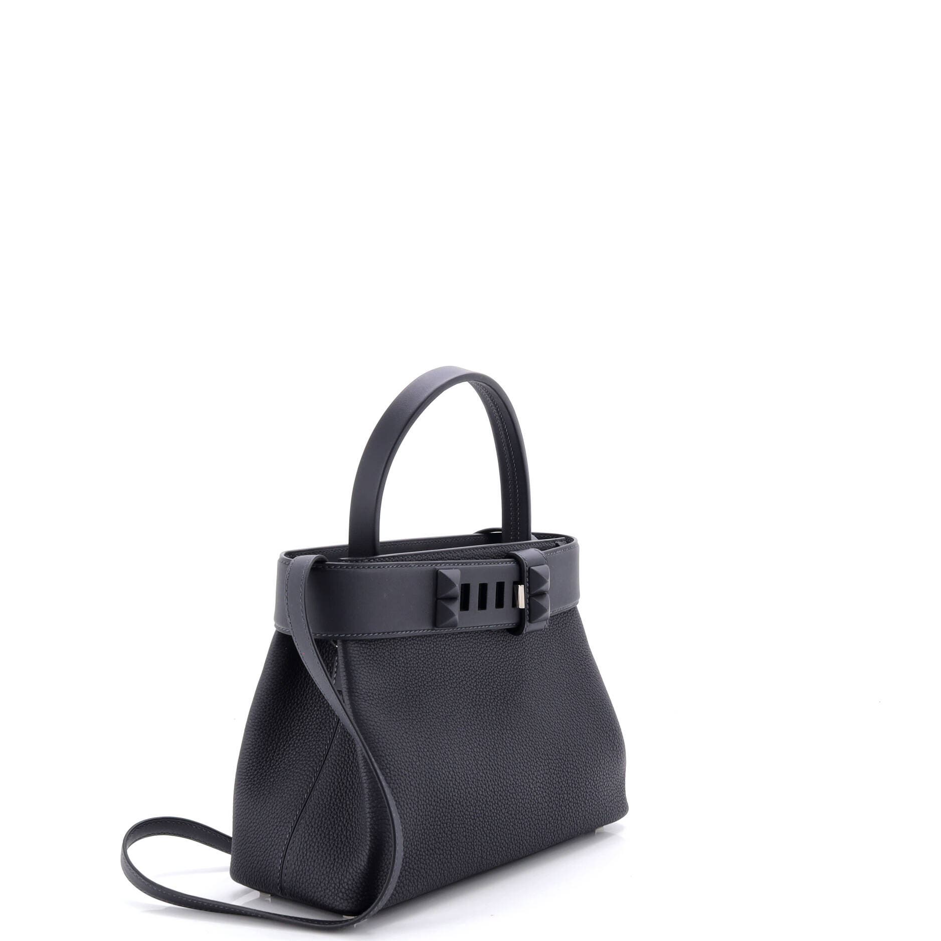 Pre-Owned Hermes Medor Handbag Togo, Alternate, color, Caban