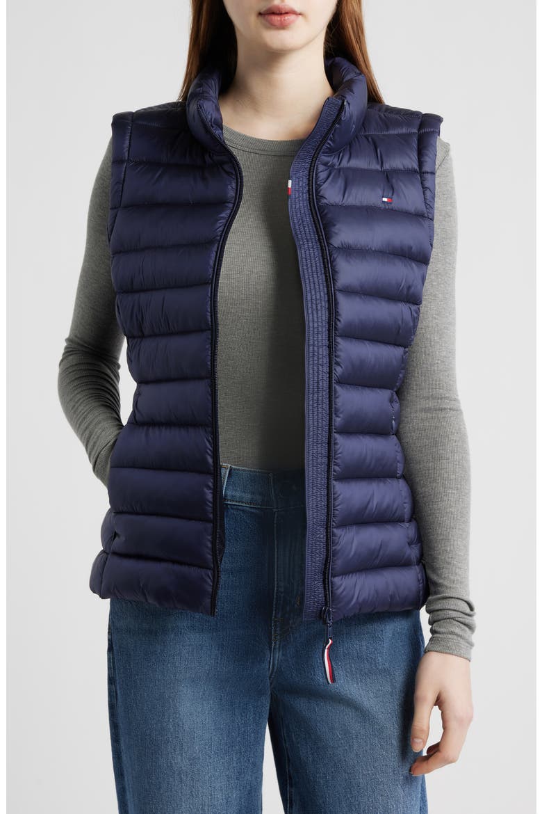 Quilted Packable Vest, Alternate, color, NAVY